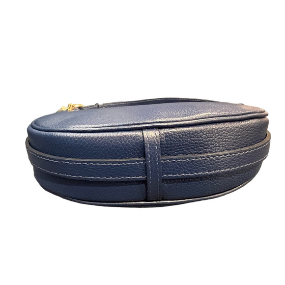 Italian Leather Shoulder Bag Blue | Made in Italy | Greece Purchase | NWOT - Picture 6 of 12